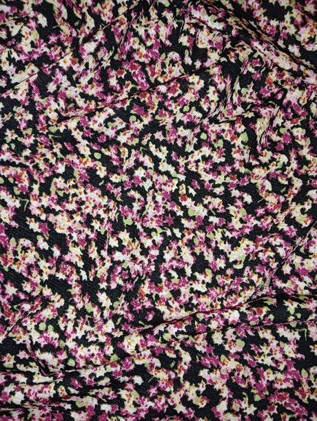 Kvetinkové maxi šaty s volánom, amisu,s