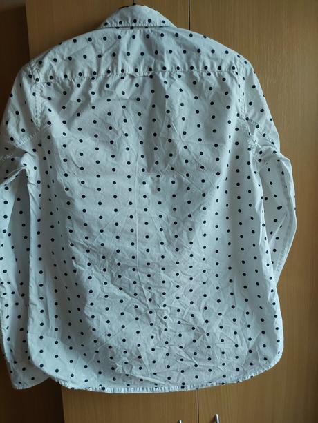 Biela bodkovaná košeľa, gap,xs
