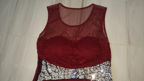 Dámske spoločenské čipkované dlhé šaty s, s