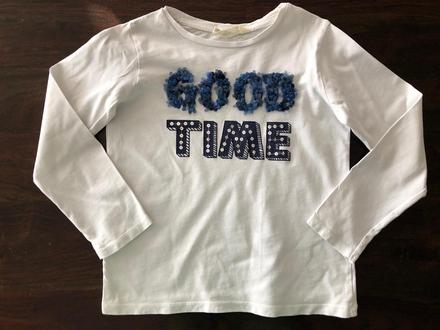 Tricko s napisom good time, mango,122