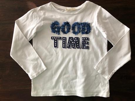 Tricko s napisom good time, mango,122