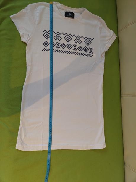 Biele bavlnené tričko benatki, s