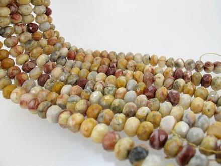 Achát rondelkový 8x5 mm, 