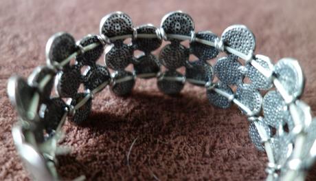 Elastický náramok, starostriebro,