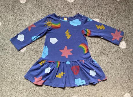 Tmavomodré šaty s farebnou potlačou, tcm,86