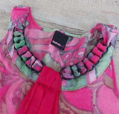 Dámske rúžové letné šaty, s