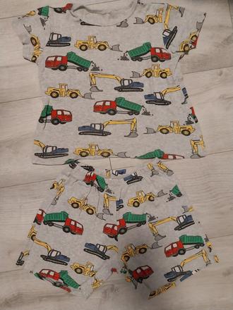 Pyžamko stavbárske autá, lindex,104