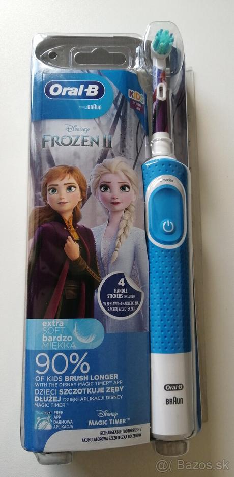 Elektrická zubná kefka frozen oral b, 