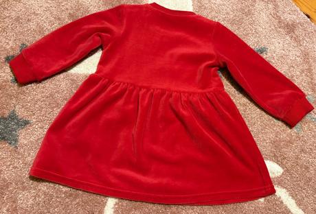 Pekne zamatove nenosene saty, h&m,86
