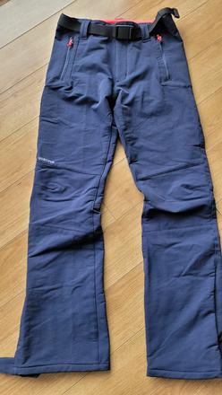 Turisticke oteplene nohavice, decathlon,140