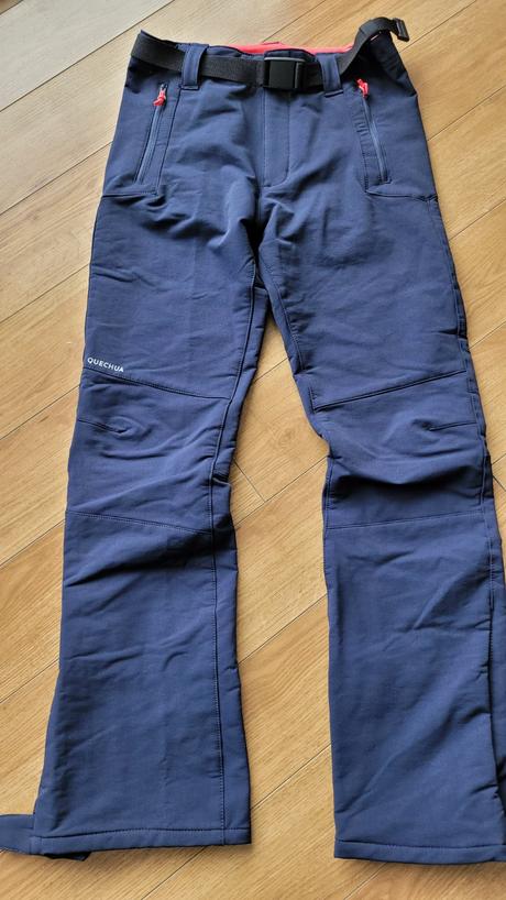 Turisticke oteplene nohavice, decathlon,140