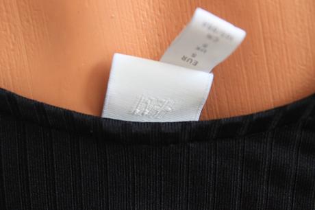 Čierny body top, h&m, s, h&m,s