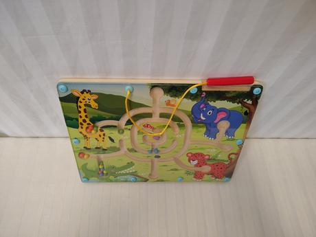 Retro magnetický labyrint safari playtive 29x21 cm,