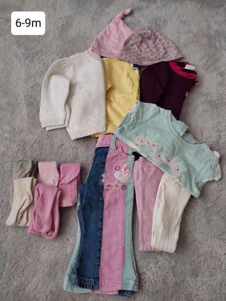 Nohavice+tričko+svetre+čiapka 6-9m/68-74, 68–80