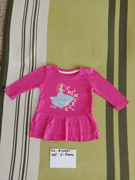 Dievčenské šaty zn.disney veľ.6-9mes., disney,68