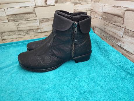 Rieker 38 - dámske kožené zateplené topánky, rieker,38