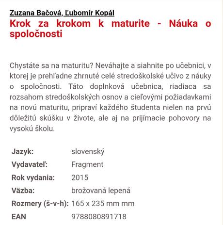 Krok za krokom k maturite - náuka o spoločnosti,