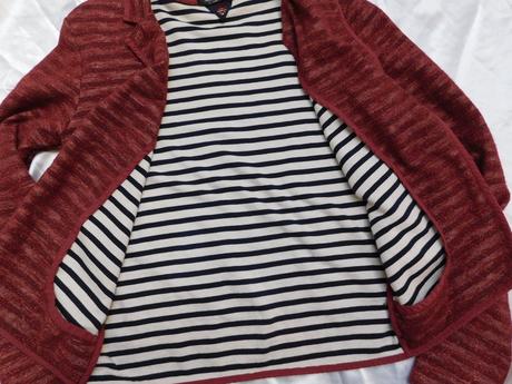 Luxusny mikinovy blejzer bez zapinania, 36