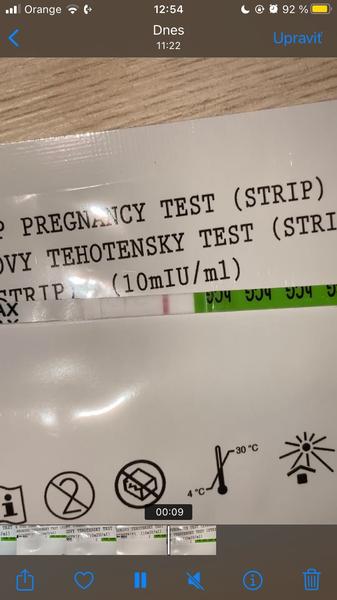Tehotenský test - možné tehu