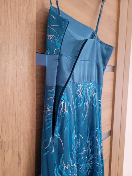 Spoločenské šaty č. 40 - tyrkysové, 40