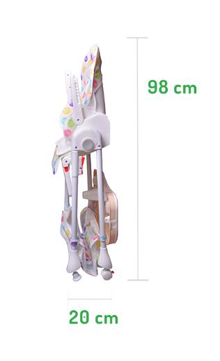 Jedálenský stolček  - biely, eco toys