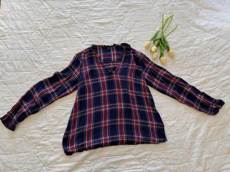 Štýlová káro blúzka c&a veľ. 42, c&a,42