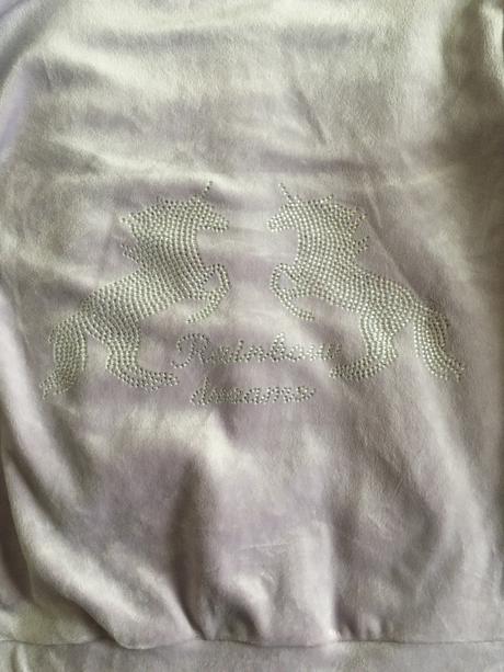 Velúrova mikinka s trblietavym konikom, lindex,110