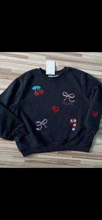 V. 110/116 h&m nová veľmi pekná tmavomodrá mikinka, h&m,110 / 116