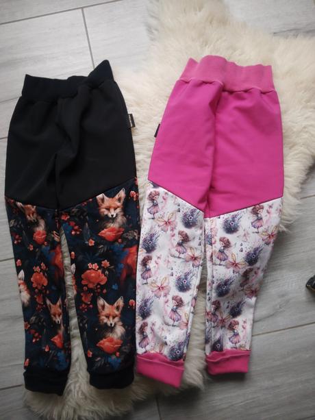 Softshelove nohavice, 128