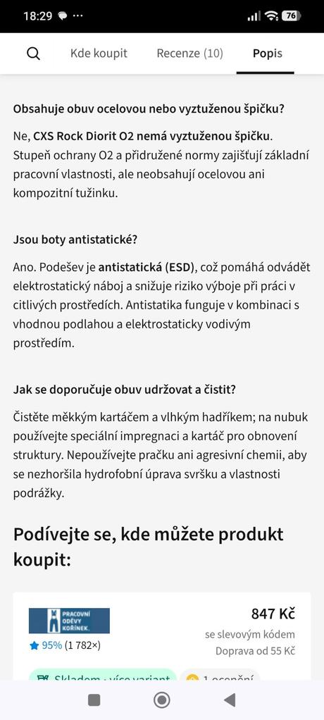 Pracovna obuv, 42