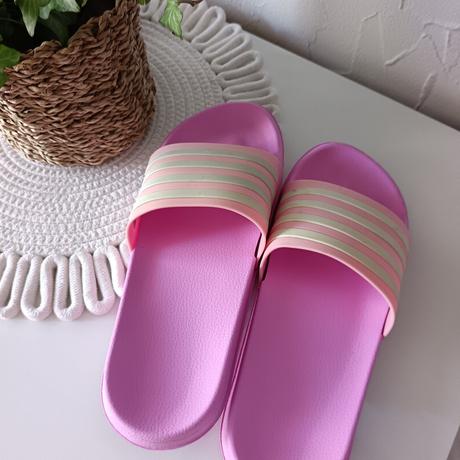 Ružové gumové šľapky, 41