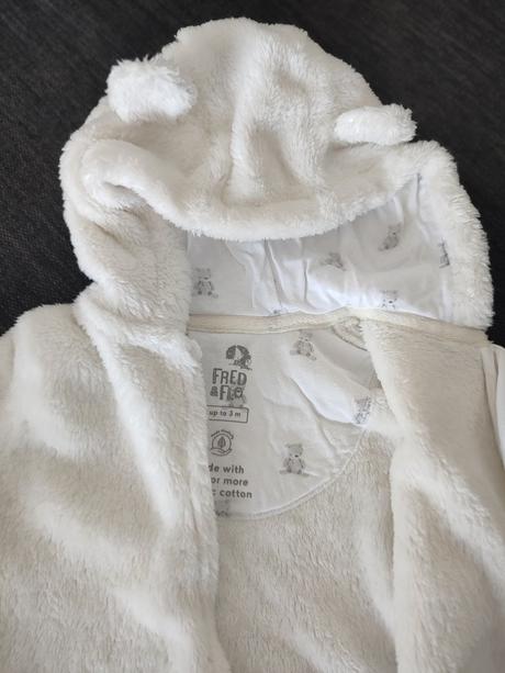 Plyšový kabátik - mikina, f&f,56