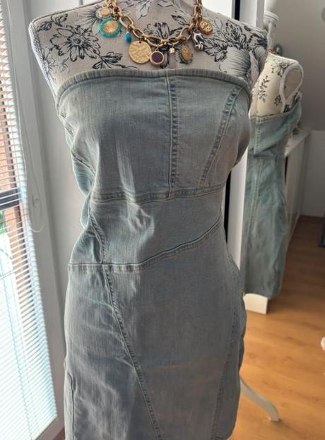 Denimové mini šaty zara - veľkosť l, zara,l