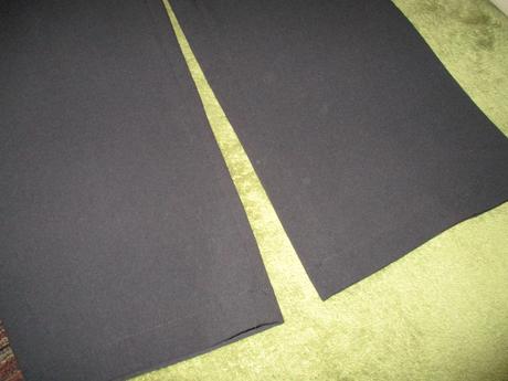 Klasické čierne nohavice, široké, 36