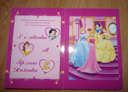 Knizka puzzlov disney, 