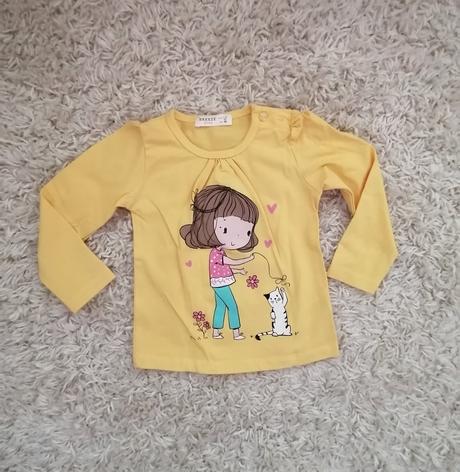 Žlté tričko pre dievčatko, 92