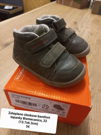 Zateplene clenkove barefoot topanky biomecanics, 22