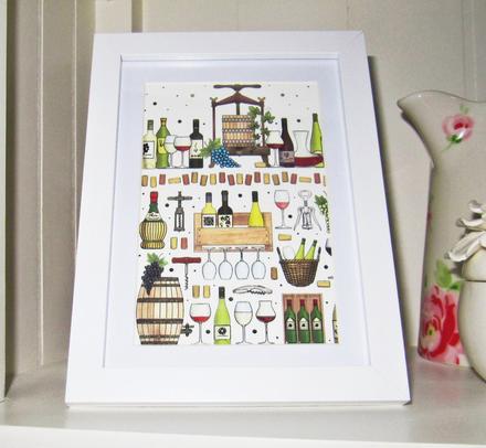 Obraz - červené víno, 