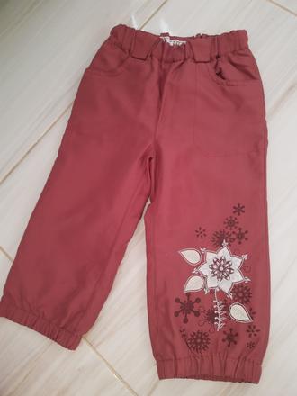 Zateplené detské nohavice 80/86, 80