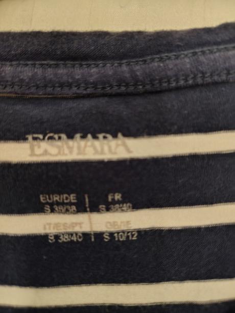 Dámsky elastický pásikavý top, esmara, s, esmara,s