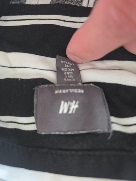 Pásikava košeľa pánska s, h&m,s