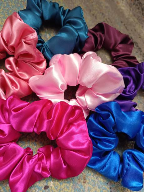 Scrunchies gumičky saténové, 