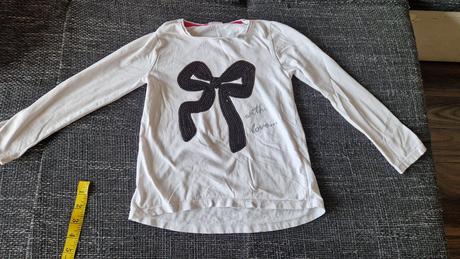 Biele tričko s mašľou, f&f,116