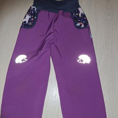 Softshelove nohavice s flisom, unuo,116