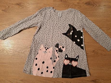 Tunika s mačičkami, lindex,116