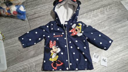 Zateplená bundička minnie 3-6m, disney,68