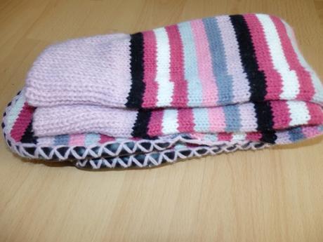 Hrubsie ponozky / papucky na doma, 