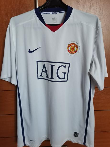 Nike manchester united biely futbalový dres, nike,xl