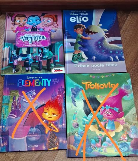 Detské knihy disney, vianočné a iné, 