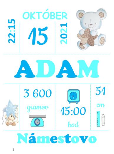 Na pamiatku ku krstu, k narodeninám, 